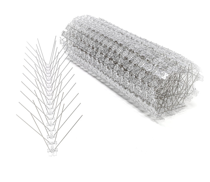 25 Meter Premium Taubenabwehr **40 V-förmige INOX-Spikes** Made in EU
