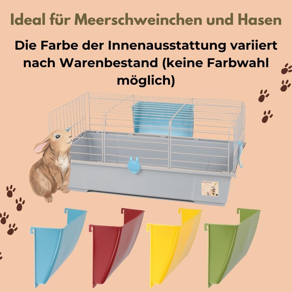 GarPet Kaninchenkäfig innen Indoor Hasenkäfig Meerschweinchen Käfig Hasenstall Kaninchenstall Nagerk