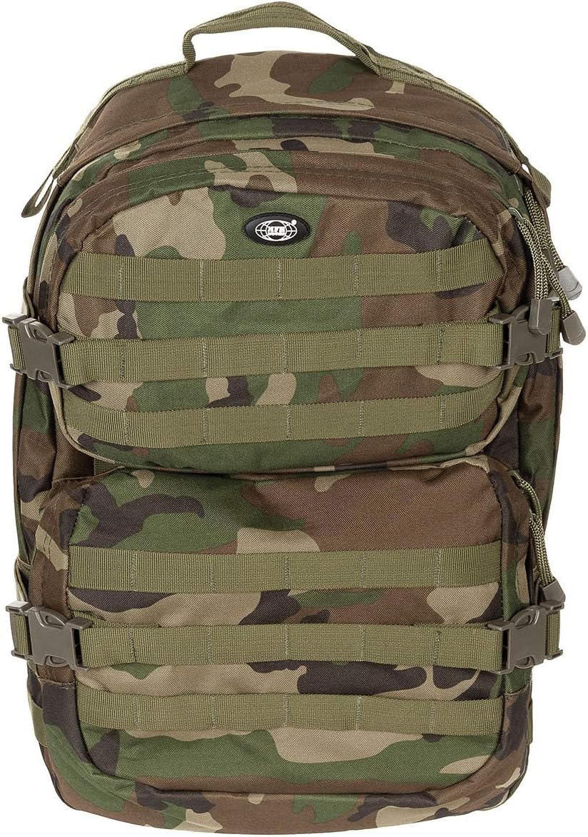 MFH US Rucksack Assault II (Woodland), Woodland