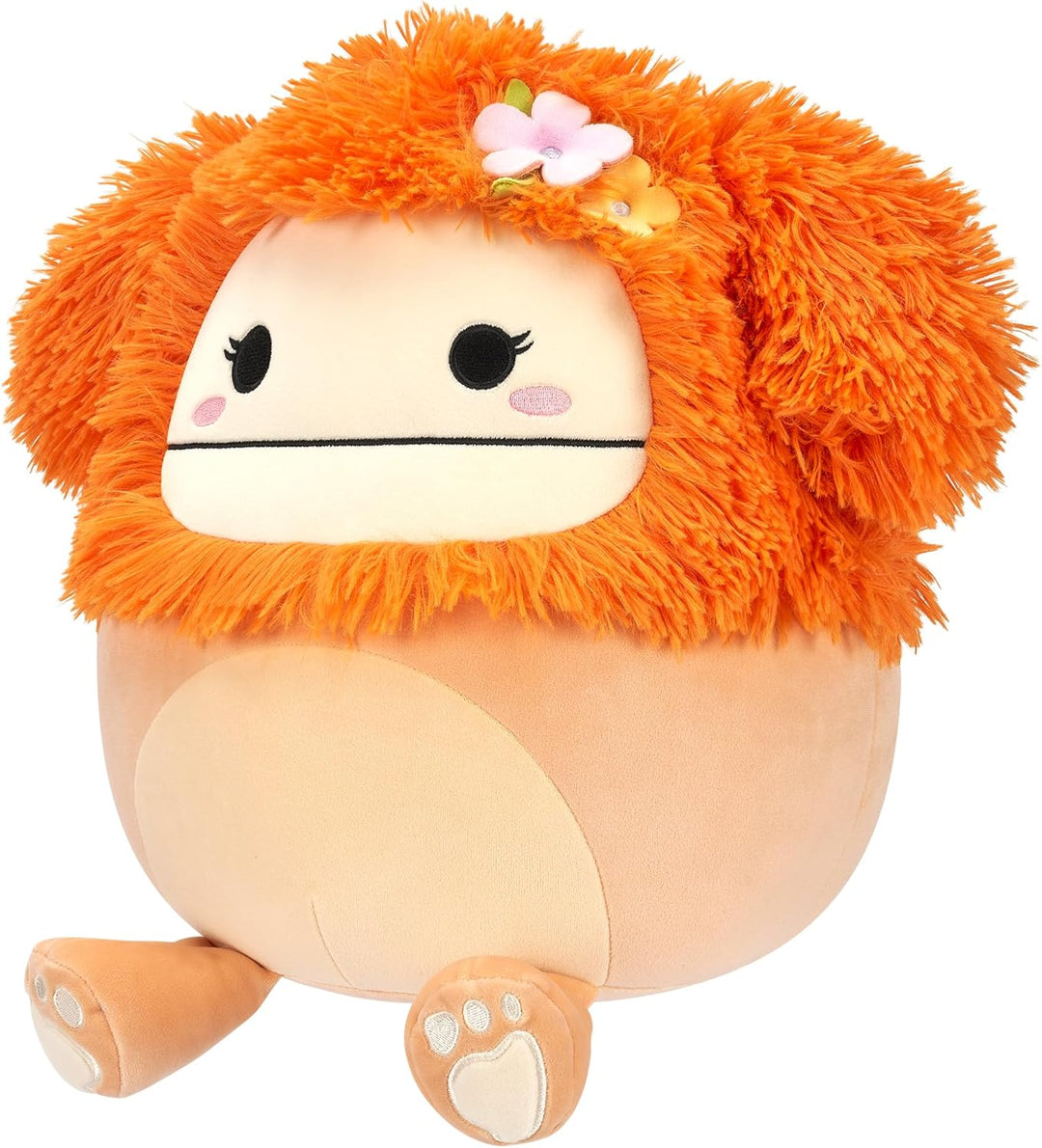 Squishmallows SQCR05428 - Shasta der Bigfoot mit Blume 30 cm, offizielles Jazwares Plüsch, superweic