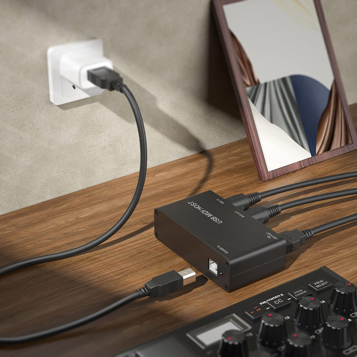 DigitalLife USB MIDI Host Box (5-PIN, 1 Ein-/1-Ausgang, UMH-10), UMH-10