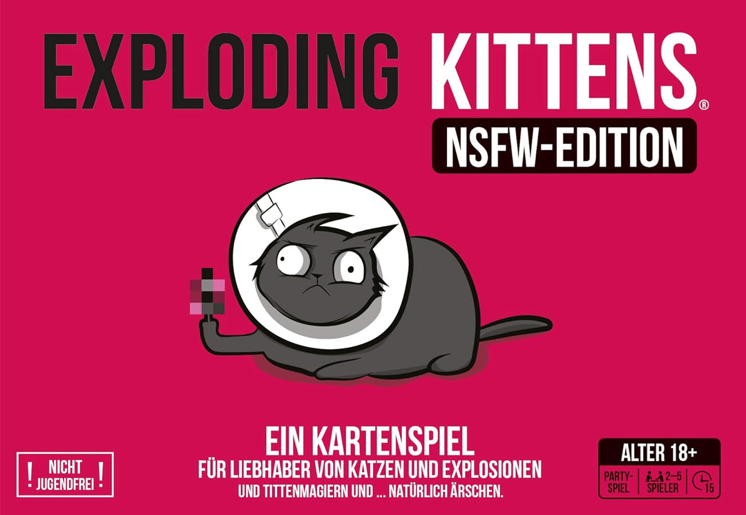 Exploding Kittens, Exploding Kittens: NSFW Edition (Auflage 2024), Grundspiel, Partyspiel, Version f