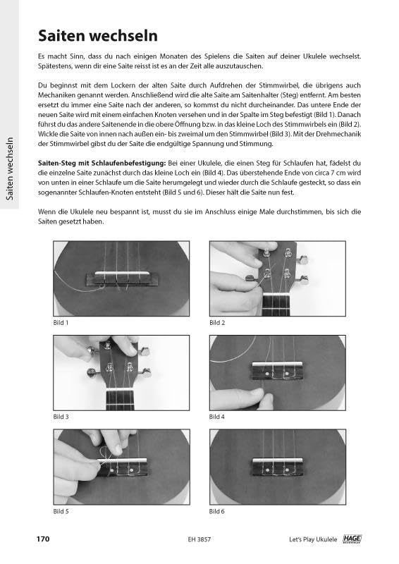 Let's Play Ukulele mit 2 CDs + DVD: Songbook und Ukulelenschule, Spiralbindung