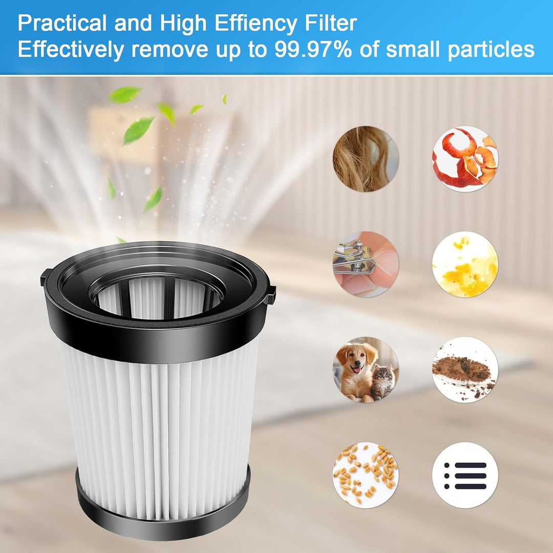 6 Stück Ersatzfilter für Lubluelu 202 HEPA-Filter für Oraimo OSV-102, für Besswin W26, für VacLife V