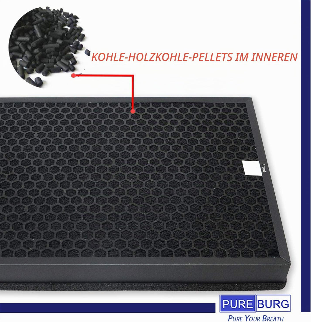 PUREBURG Ersatzfilter kompatibel mit Coway Airmega 300 300S Smart Luftreiniger, Teilenummer 3111635,