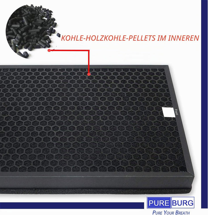 PUREBURG Ersatzfilter kompatibel mit Coway Airmega 300 300S Smart Luftreiniger, Teilenummer 3111635,