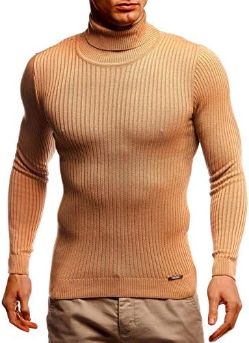 Leif Nelson Rollkragenpullover Herren Strickpullover - Cooler Männer Pullover Rollkragen - Dünner Mä