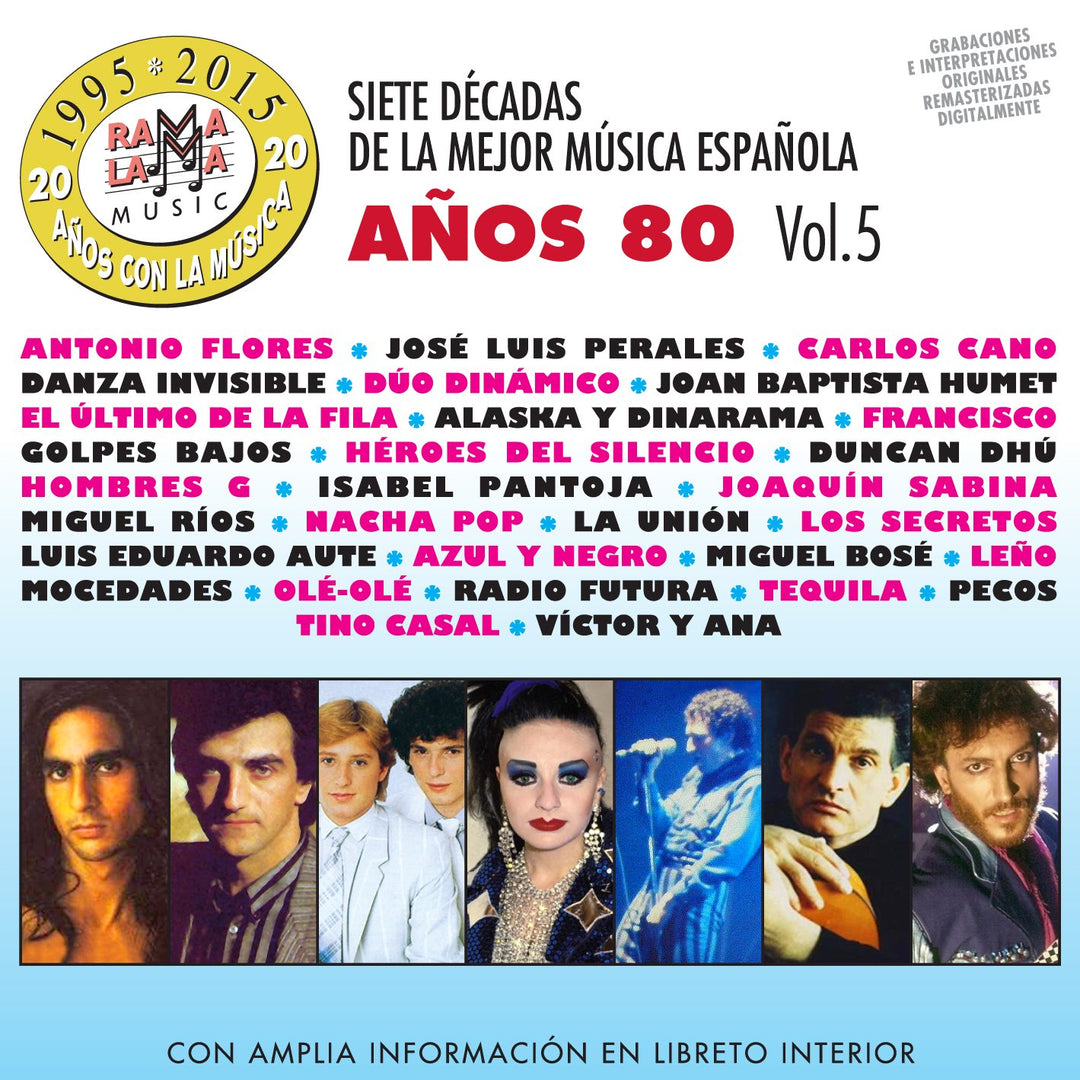 7 Decadas De La Mejor Musica Espanola Anos 80 Vol 5 / Various, Audio-CD