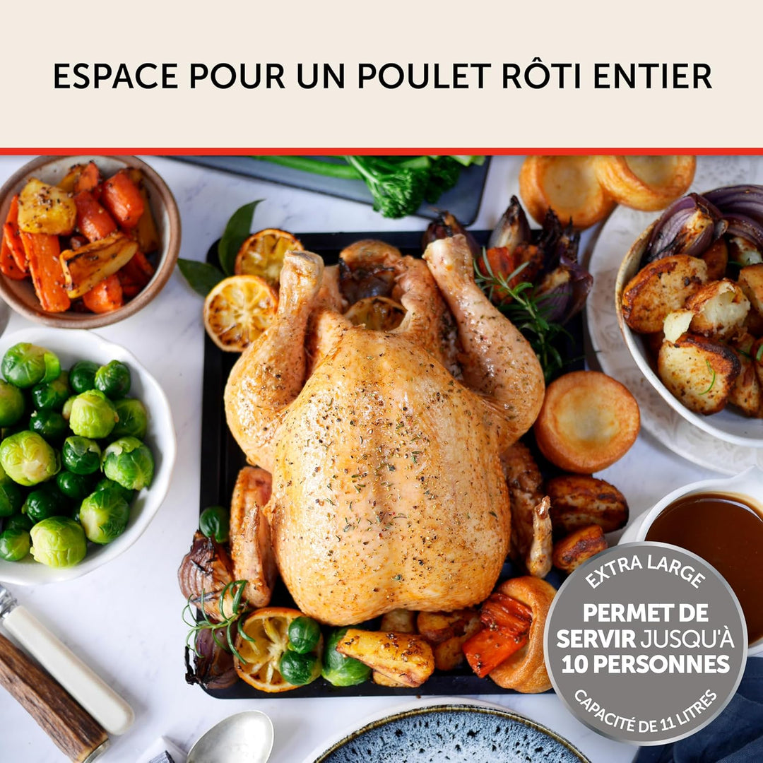 Breville Heissluftfritteuse Halo Flexi | Digitale Doppelkammer-Heissluftfritteuse | 11 l Air Fryer:
