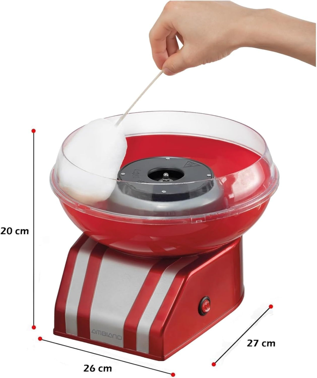 Retro Zuckerwattemaschine 400 W Zuckerwatteautomat Cotton Candy Machine Set & Zubehör Zuckerwatte Ma