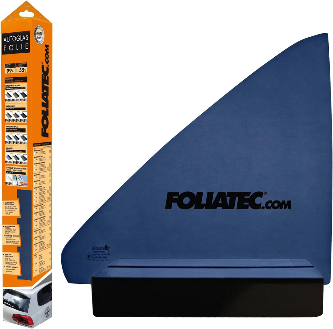 Foliatec Scheibentönungsfolie, Tönungsfolie für Autoscheiben, MIDNIGHT Dark, 76 x 300 cm, 85% Verdun