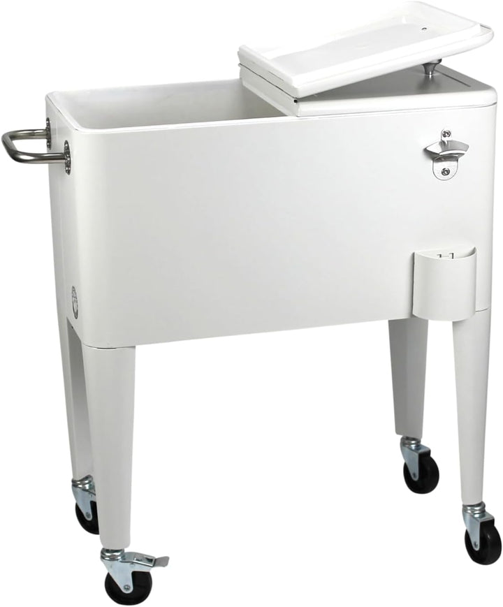 Kailua Cooler - Kühlbox, Kühlwagen, Getränkekühler Weiss, Weiss