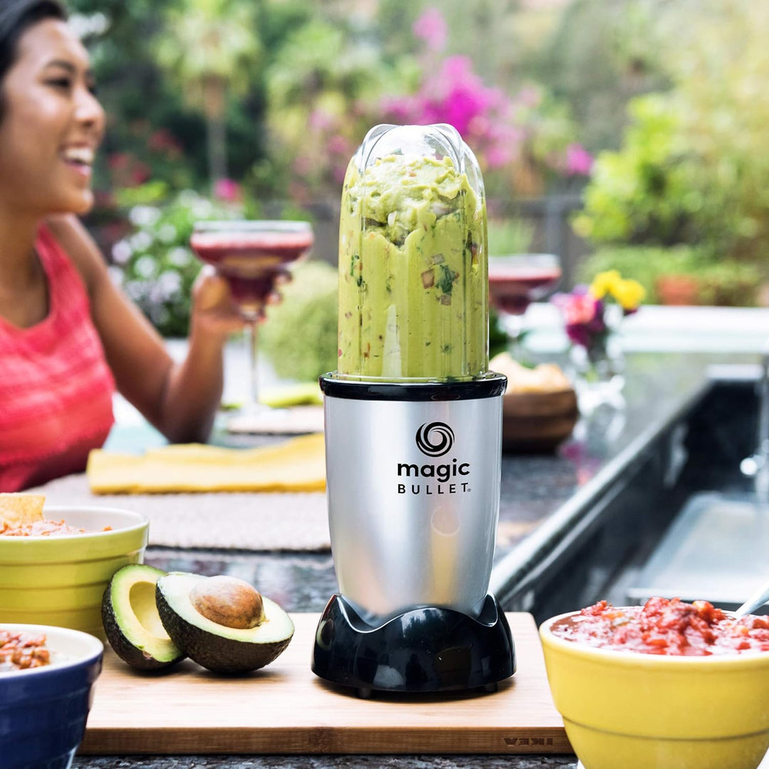 Magic Bullet, Elektrischer Mixer, Zerkleinerer, Smoothiemixer, Smoothie Maker, 200 Watt Leistung, Ei