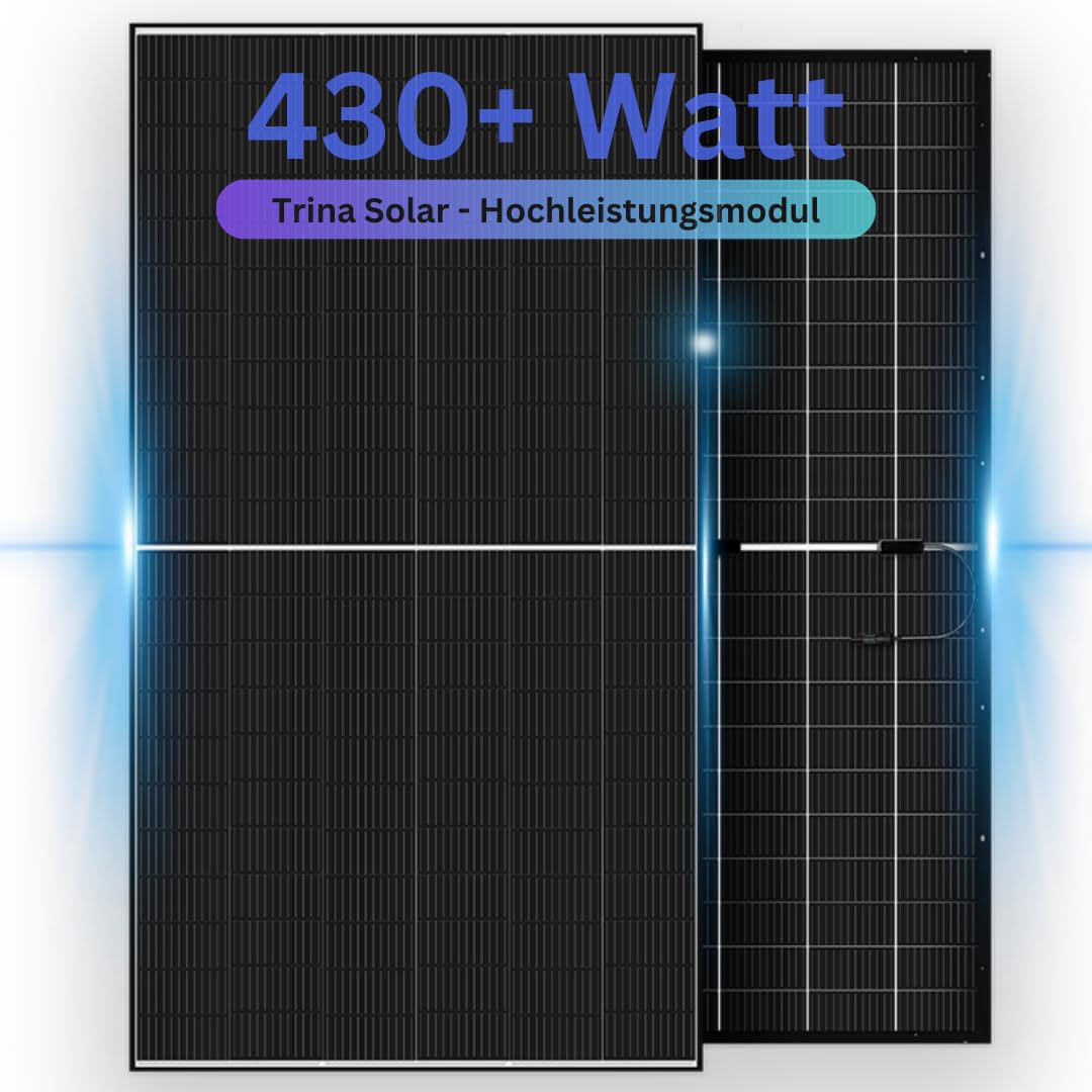 Trina Vertex S+ 430 Watt Solarmodul - Transparent bifazial Version - edles Photovoltaikmodul mit hoh