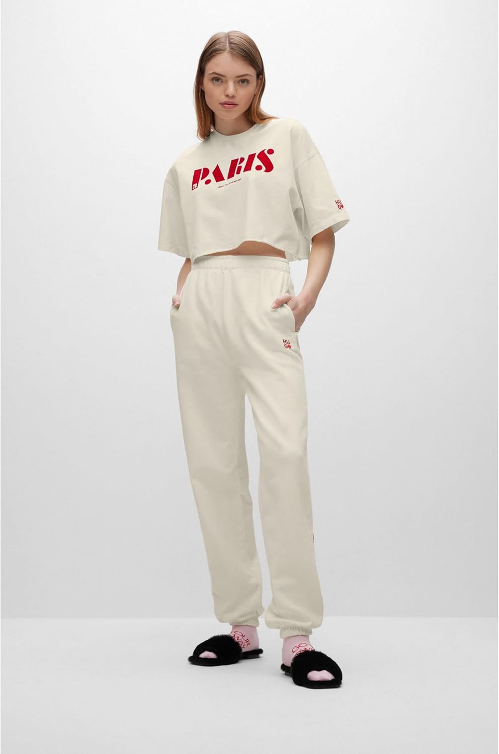 HUGO Damen Njola Pants S Open White110, S Open White110