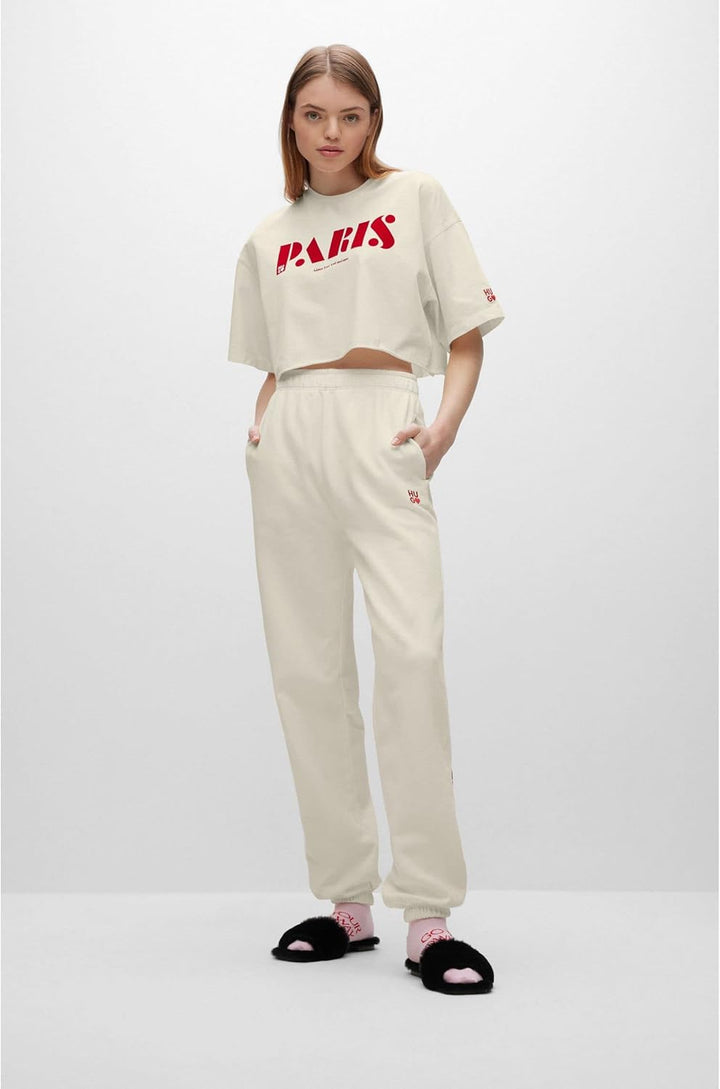 HUGO Damen Njola Pants S Open White110, S Open White110