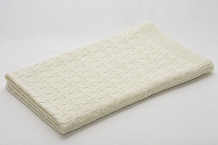 Sonnenstrick 3009SWKL Babydecke Kuscheldecke Strickdecke aus 100% Merino Schurwolle 80x80 cm made in