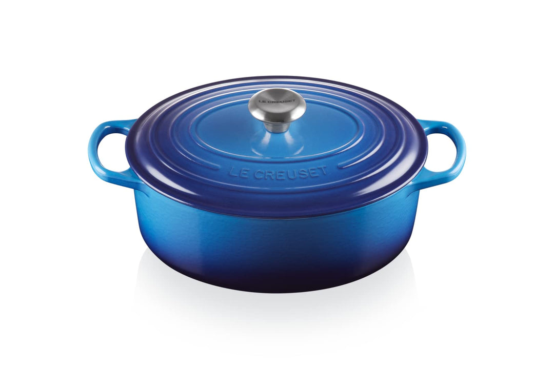 Le Creuset Signature Gusseisen-Bräter mit Deckel, Ø 29 cm, Oval, Für alle Herdarten und Induktion ge
