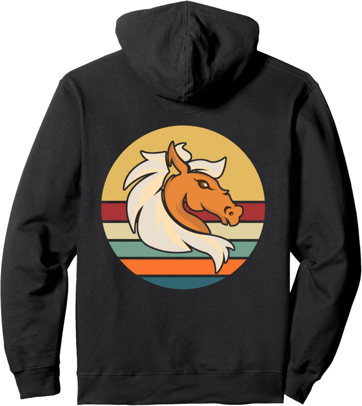 Islandpferd Isländer Island Pony Pferd Reiten Retro Vintage Pullover Hoodie