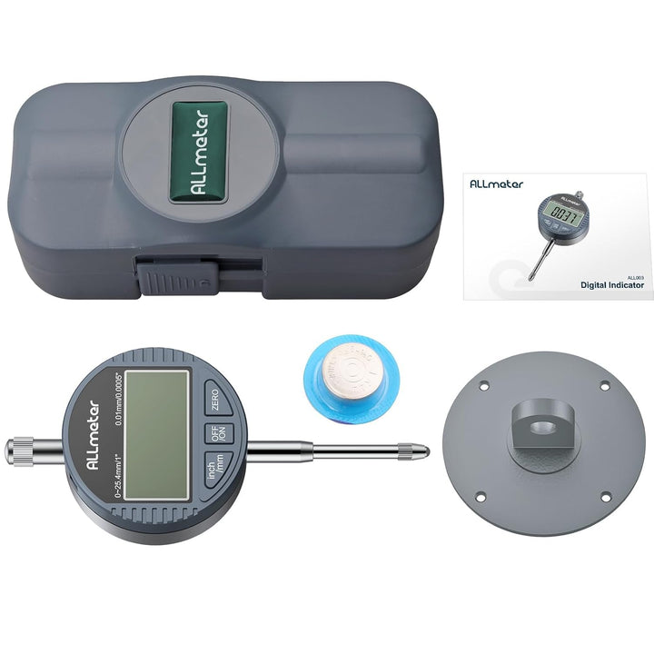 ALLmeter 0.01/0.0005'' Digital Messuhr 0-25.4 mm/1" mit Toleranzfunktion Zoll/metrische Umrechnung D