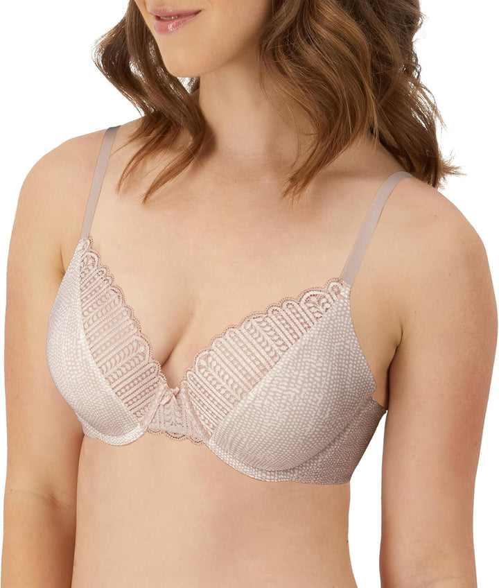 Maidenform Damen Comfort Devotion Embellished Bra BH 75B Bewegliche Textur/Glanz, 75B Bewegliche Tex