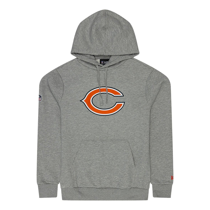 New Era - Chicago Bears - Hoody - Team Logo Po Hoody - Heather Grey S Gray, S Gray