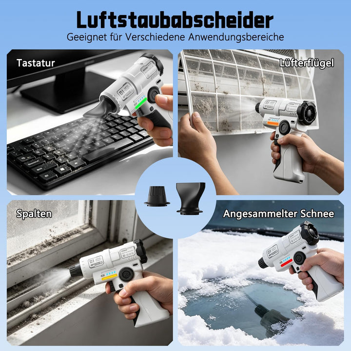 yAyusi Wiederaufladbarer Elektrischer Staubabsauger,130000U/min Hochleistungs Elektro Luftstaubabsau