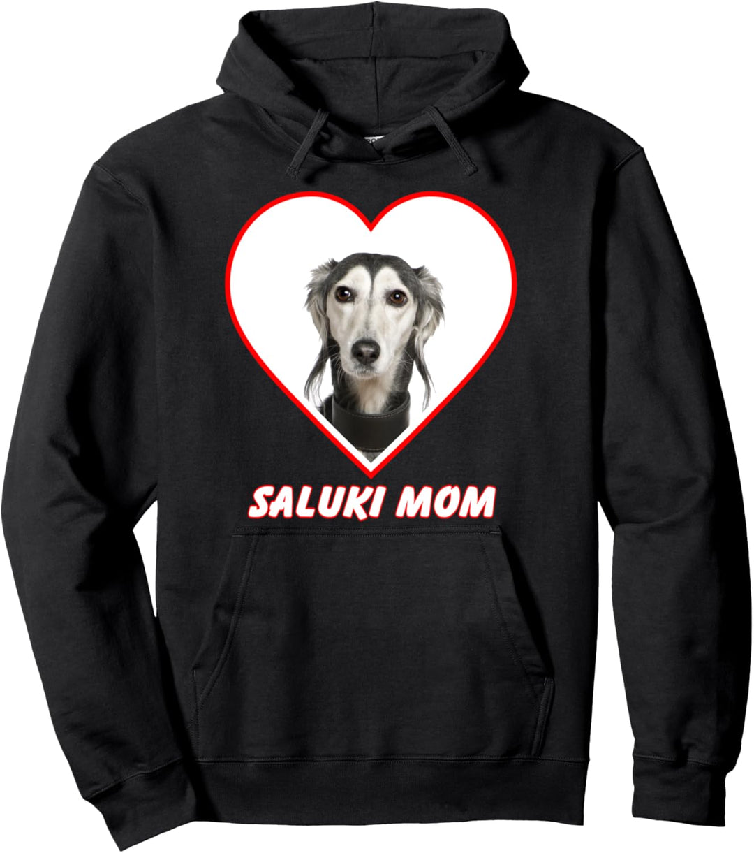 Saluki Dog Mom Pullover Hoodie