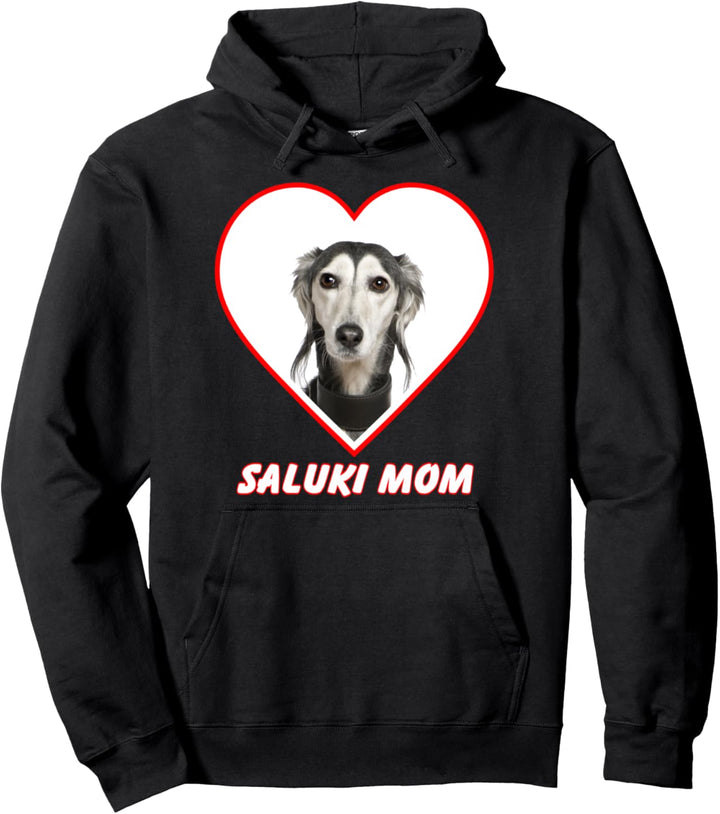 Saluki Dog Mom Pullover Hoodie