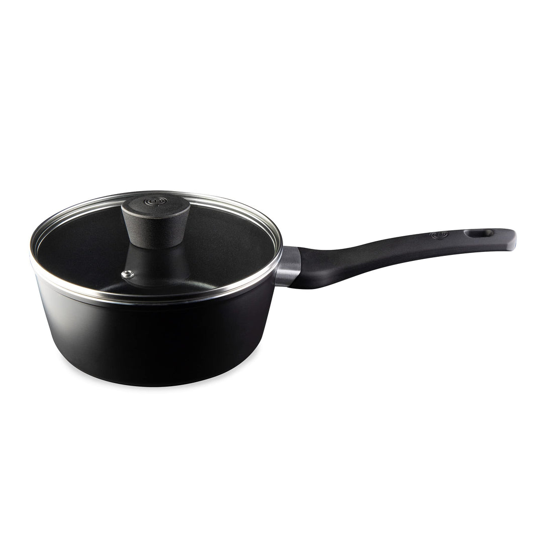 MasterChef Saucentopf, Antihaftbeschichtung, Ergonomische Griffe, Inkl. Glasdeckel, Geeignet für all