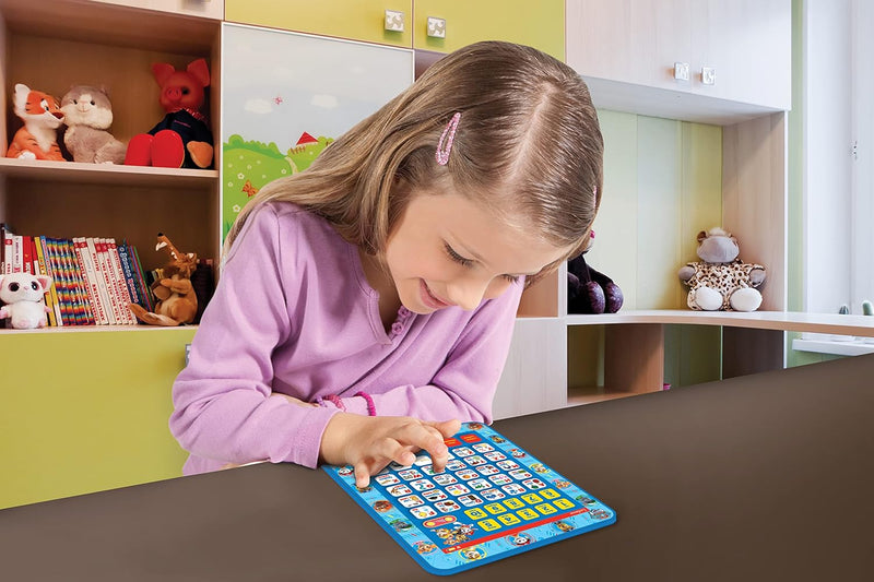 Lexibook, Paw Patrol, zweisprachiges Lerntablett, Spielzeug zum Lernen der Buchstaben, Zahlen Vokabu