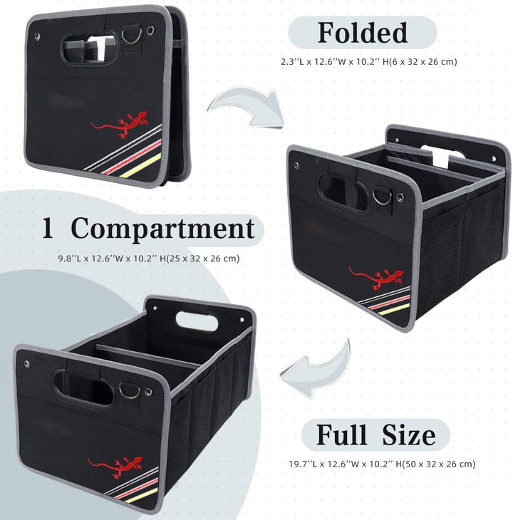 Auto Gepäck Organizer Faltbare Cargo Storage Container Schwarz für Auto Kofferraumtasche für Einkauf