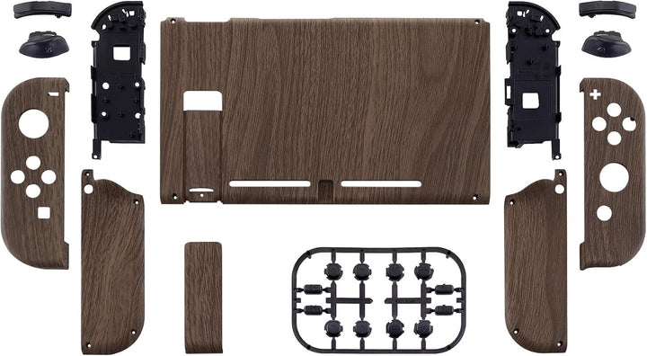 eXtremeRate Hülle Case für Nintendo Switch Joycon/Konsole, Rückgehäuse&Kickstand für Switch Console,