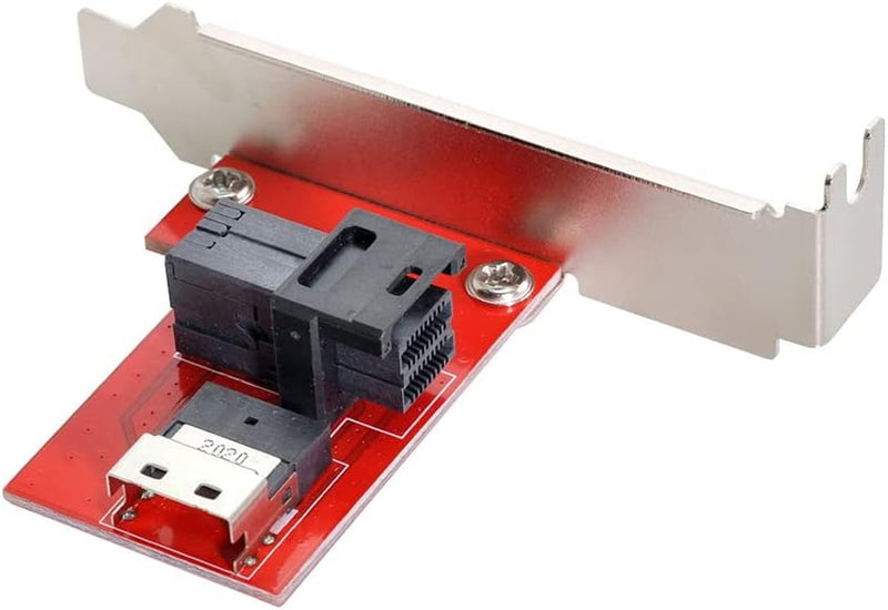 NFHK PCI-Express 4.0 Slimline SAS SFF-8654 auf HD SFF-8643 PCBA Buchse Adapter mit Halterung