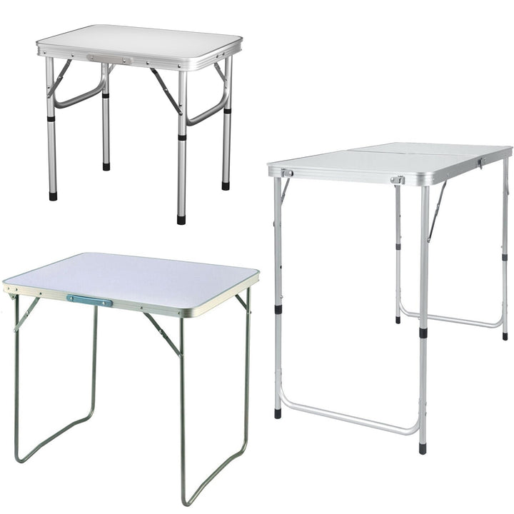 Aluminium Campingtisch Klappbar, Tragbar Klapptisch Leicht mit Tragegriff, Klapptisch Camping 80x60x