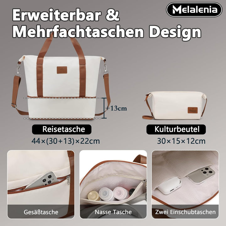 Melalenia Kofferset 7tlg Hartschale Leicht mit 4 Rollen und TSA-Schloss Der Gepäcksets Enthält 1 Kos