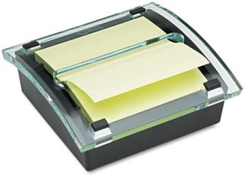 Clear Top Pop-Up Note Spender für 3 x 3 selbstklebend Notizen, schwarz, verkauft als je 1