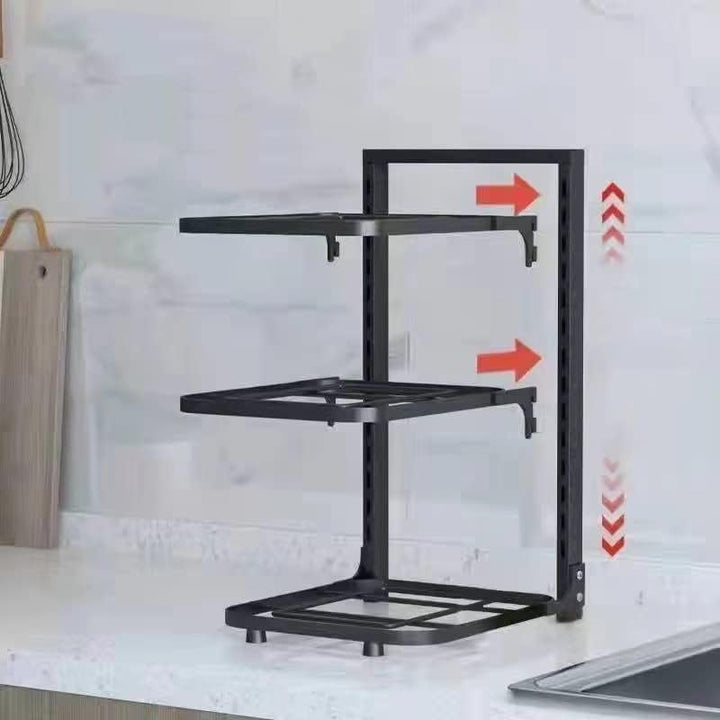 Topfdeckelhalter, Küche Pfannen Organizer Töpfe und Pfannen Aufbewahrung Organizer Topfdeckelhalte,