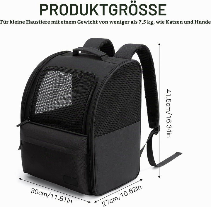 Hunderucksack und Katzenrucksack, 5kg Katzentransporttasche, Katzen Tragetasche Rucksack, Verschleis