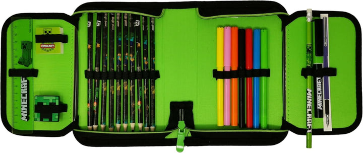 Minecraft Federmappe Kinder Federtasche Etui Pencil Case Federmäppchen Schulmäppchen Stifteetui Fede