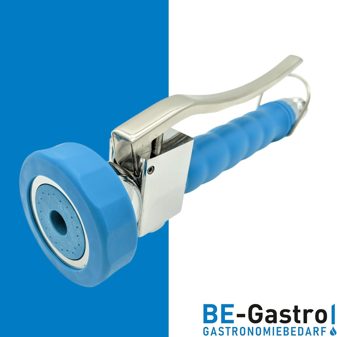 BE-GASTRO I Profi Gastro Handbrause (Blau) inkl. Feststellbügel | 1/2" Standard-AG | Edelstahl Ersat
