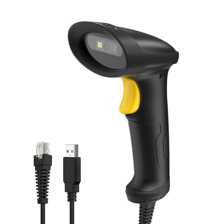 Inateck Barcode Scanner 1D 2D, QR Code Scanner USB fur Einzelhandel, BCST | Plug & Play fur Lager In