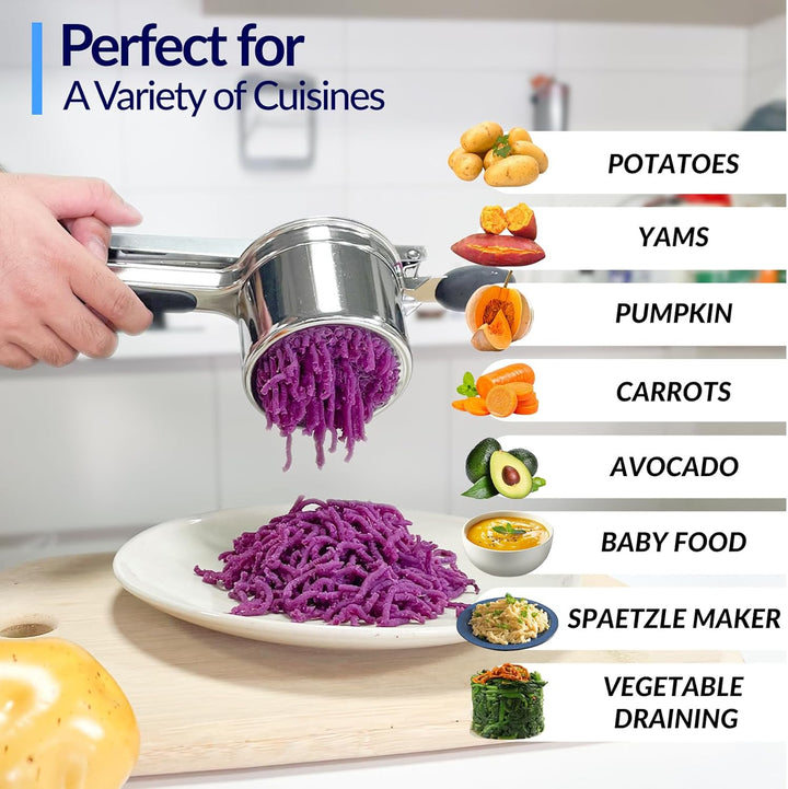 Kartoffelpresse, Kartoffelstampfer mit 2 Ersatzbechern potato ricer-2cups, potato ricer-2cups