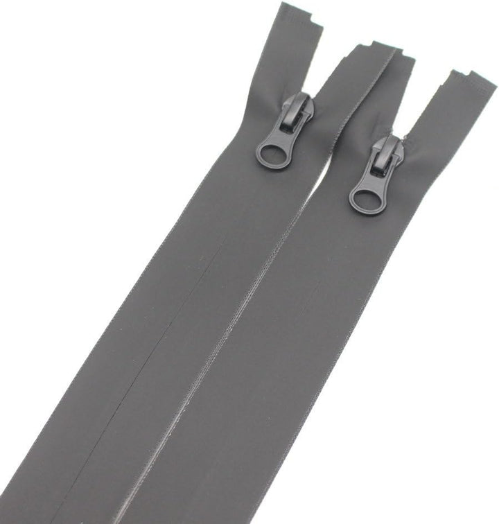 80 cm 2 Stück wasserdichter Reissverschluss teilbar #5 schwarz Wasserdicht Reissverschlüsse für Mant