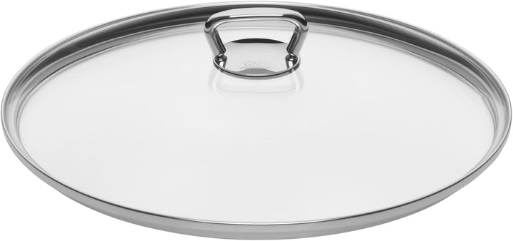 Silit Gemüse- Suppentopf Induktion 28cm, Glasdeckel, Topf hoch 12l, Edelstahl poliert, unbeschichtet