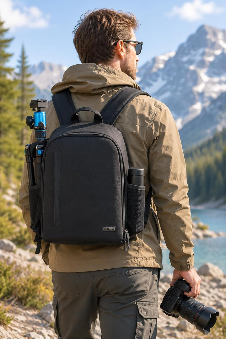 CADeN Kamerarucksack Camera Backpack Wasserabweisend Kameratasche Fototasche Kompatibel mit Sony Can