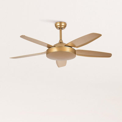 CREATE / WINDLIGHT FLAT/Deckenventilator Gold mit Fernbedienung / 40W, Leise, Ø132cm, 6 Geschwindigk