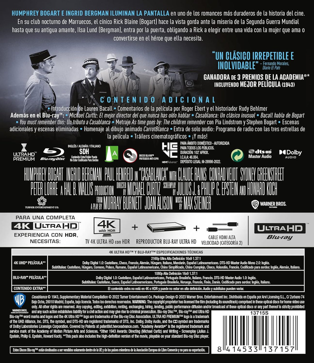 Casablanca (4K UHD+BD)