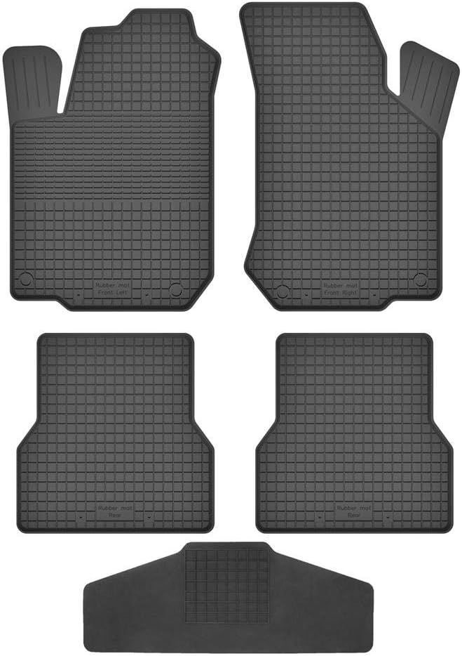 Fussmatten Vorne, Hinten + Tunnel für Kia Picanto 2004-2011 BA Gummi Gumimatten Vorne, Hinten, Tunne