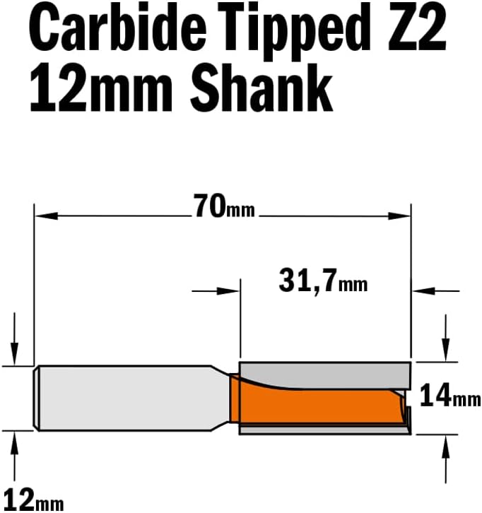 CMT ORANGE TOOLS 912.640.11 - NUTFRÄSER HM D=14X31.7 S=12